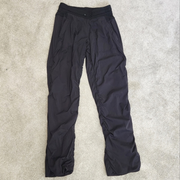 Ivivva By Lululemon Black Dance Studio Baggy Pants Joggers Size 14 Kids Lulu - Picture 1 of 11